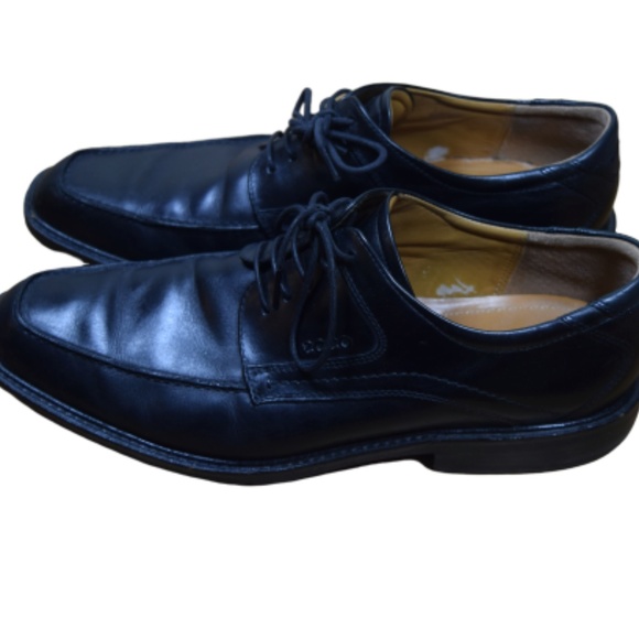 Ecco Other - ECCO Men's Black Leather Lace Up Dress Shoes 46 12